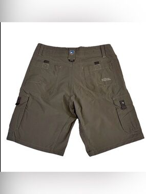 Kuhl Renegade Cargo Shorts 32 X 10” Olive Hiking Outdoor Stretch Lightweight